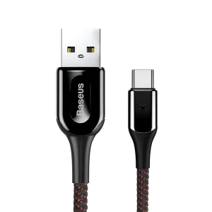 کابل تبدیل USB به USB-C باسئوس مدل X-SHAPED light cable طول 1 متر