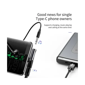 مبدل USB-C به USB-C/AUX باسئوس مدل CATL41