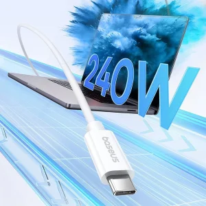 کابل USB-C بیسوس مدل Superior Series 2 240W طول 1 متر