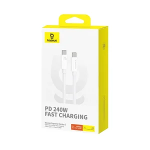 کابل USB-C بیسوس مدل Superior Series 2 240W طول 1 متر