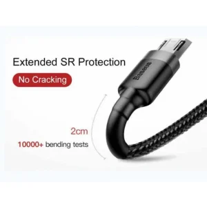 کابل تبدیل USB به microUSB باسئوس مدل CAMKLF طول 2 متر