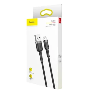 کابل تبدیل USB به microUSB باسئوس مدل CAMKLF طول 2 متر