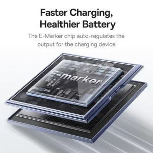 کابل USB-C بیسوس مدل Tungsten Gold Magnetic 100W طول 1 متر