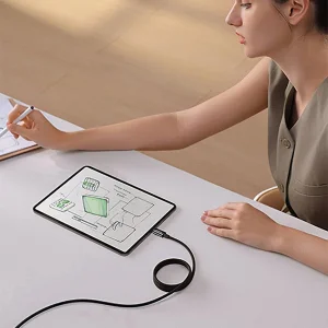 کابل USB-C بیسوس مدل Tungsten Gold Magnetic 100W طول 1 متر