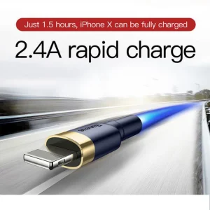 کابل تبدیل USB به لایتنینگ باسئوس مدل CALKLF-BV3 طول 1 متر