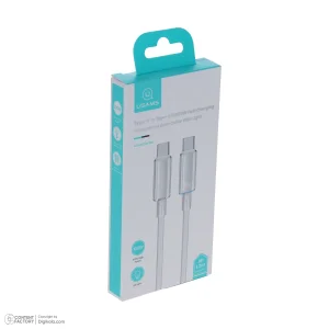 کابل تبدیل USB-C یوسمز مدل US-SJ660 100W طول 1.2 متر
