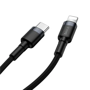 کابل تبدیل USB-C به لایتنینگ باسئوس مدل CATLKLF-G1 Cafule طول 1 متر