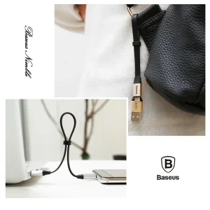 کابل تبدیل USB به لایتنینگ باسئوس مدل Nimble CALMBJ-B91 طول 0.23 متر