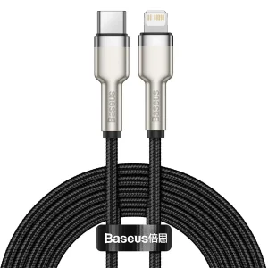 کابل تبدیل USB-C به لایتنینگ بیسوس مدل CATLJK-A01 Zinc Alloy PD20W طول 1 متر