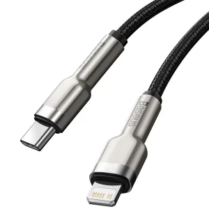 کابل تبدیل USB-C به لایتنینگ بیسوس مدل CATLJK-A01 Zinc Alloy PD20W طول 1 متر