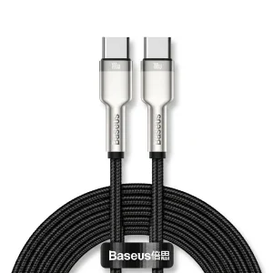 کابل تبدیل USB-C باسئوس مدل Metal Data Cable-100W طول 2 متر