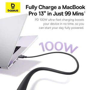 کابل USB-C بیسوس مدل Pudding Series طول 1.5 متر