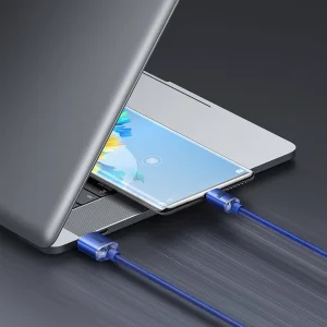 کابل تبدیل USB به USB-C باسئوس مدل Crystal Shine طول 2 متر
