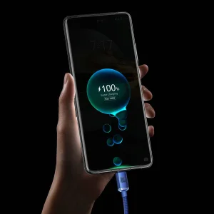 کابل تبدیل USB به USB-C باسئوس مدل Crystal Shine طول 2 متر