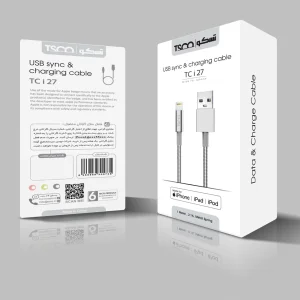 کابل تبدیل USB به لایتنینگ تسکو مدل TC i27 طول 1 متر