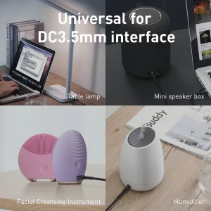 کابل تبدیل USB به DC باسئوس مدل CADKLF-G1 طول 1 متر