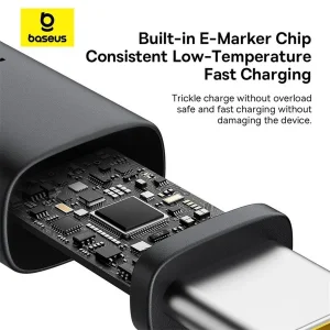 کابل USB-C بیسوس مدل Dura Series 100W طول 2 متر