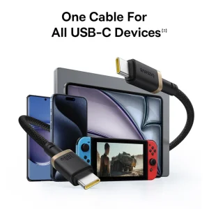 کابل USB-C بیسوس مدل Dura Series 100W طول 2 متر