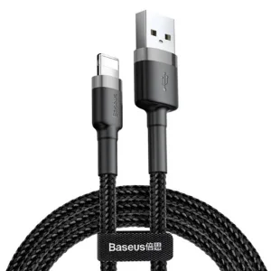 کابل USB به لایتنینگ باسئوس مدل RG1 gray 2A طول 3 متر