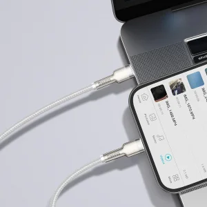 کابل تبدیل USB-C به لایتنینگ باسئوس مدل CATLJK-B0 طول 2 متر
