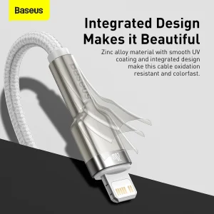 کابل تبدیل USB-C به لایتنینگ باسئوس مدل CATLJK-B0 طول 2 متر
