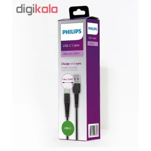 کابل تبدیل USB به USB-C فیلیپس مدل DLC1530C طول 1.2 متر