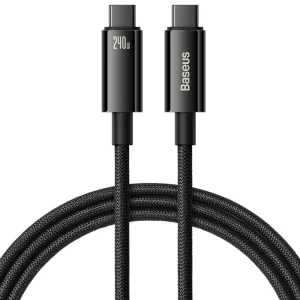 کابل تبدیل USB-C باسئوس مدل (TUNGSTEN GOLD  (240W طول 2 متر