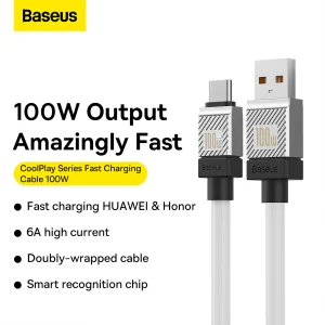 کابل تبدیل USB به USB-C باسئوس مدل cakw000602 طول 1 متر