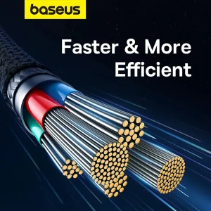 کابل تبدیل USB-C به لایتنینگ بیسوس مدل B-P103 طول 1 متر