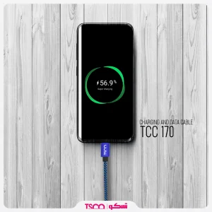 کابل تبدیل USB به USB-C تسکو مدل TCC 170 طول 1 متر