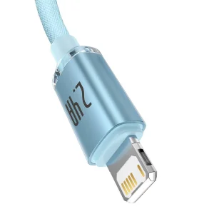 کابل USB به لایتنینگ باسئوس مدل  Crystal Shine Series طول 2 متر