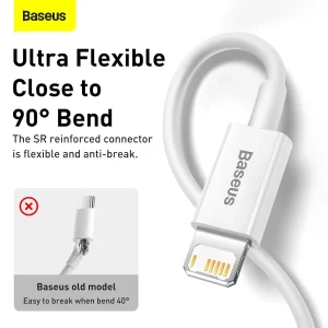 کابل تبدیل USB به لایتنینگ باسئوس مدل CALYS-C02 طول 2 متر