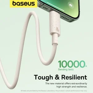 کابل تبدیل USB-C به لایتنینگ بیسوس مدل Habitat Series 20W PD طول 2 متر