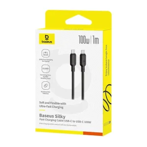 کابل USB-C بیسوس مدل Silky Series طول 1 متر