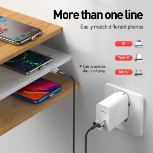 کابل تبدیل USB به لایتنینگ باسئوس مدل CALXC-B01 طول 2 متر