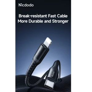کابل تبدیل USB-C به لایتنینگ  مک دودو مدل C563O طول 0.2 متر