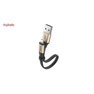 کابل تبدیل USB به microUSB و لایتنینگ باسئوس به طول 0.23 متر