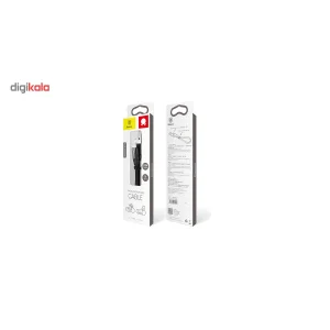 کابل تبدیل USB به microUSB و لایتنینگ باسئوس به طول 0.23 متر