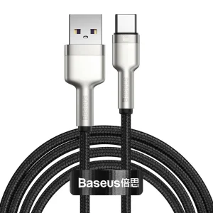 کابل تبدیل USB به USB-C باسئوس مدل Metal Data cable 66W  طول 2 متر