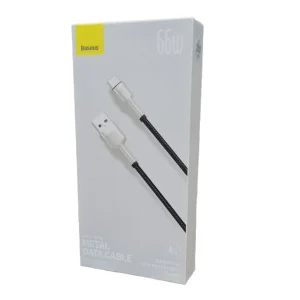 کابل تبدیل USB به USB-C باسئوس مدل Metal Data cable 66W  طول 2 متر