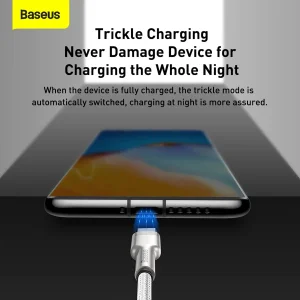 کابل تبدیل USB به USB-C باسئوس مدل Metal Data cable 66W  طول 2 متر
