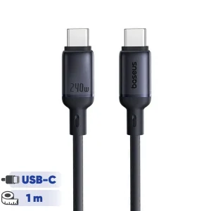 کابل USB-C بیسوس مدل PicoGo Magnetic 240W طول 1 متر