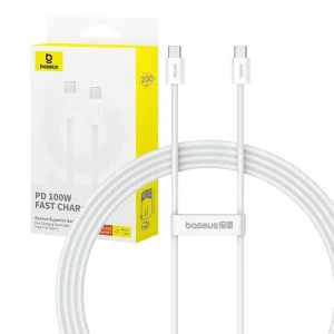 کابل تبدیل USB-C بیسوس مدل Superior Series 2 100W طول 2 متر