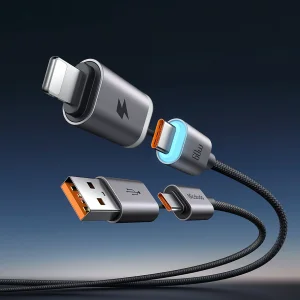 کابل تبدیل USB/USB-C به لایتنینگ/USB-C مک دودو مدل CA-6560 طول 1.2 متر