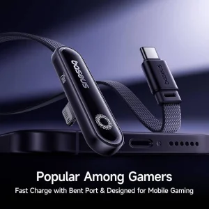 کابل تبدیل USB-C به لایتنینگ بیسوس مدل MVP3 GAMING 20W طول 1 متر