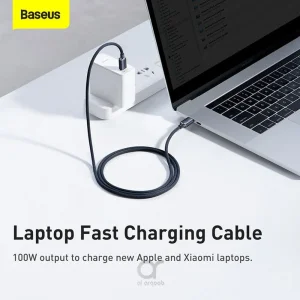 کابل USB-C بیسوس مدل Crystal Shine 100W New Pack طول 2 متر
