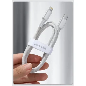 کابل تبدیل USB-C به لایتنینگ باسئوس مدل CATLGD-02 طول 1 متر