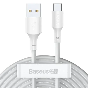 کابل تبدیل USB به USB-C بیسوس مدل Simple Wisdom-40W طول 1.5 متر بسته 2 عددی