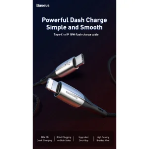 کابل تبدیل USB-C به لایتنینگ باسئوس
مدل Horizontal CATLSP-01 طول 1 متر