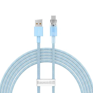 کابل تبدیل USB به USB-C بیسوس مدل Explorer Series 100W طول 2 متر